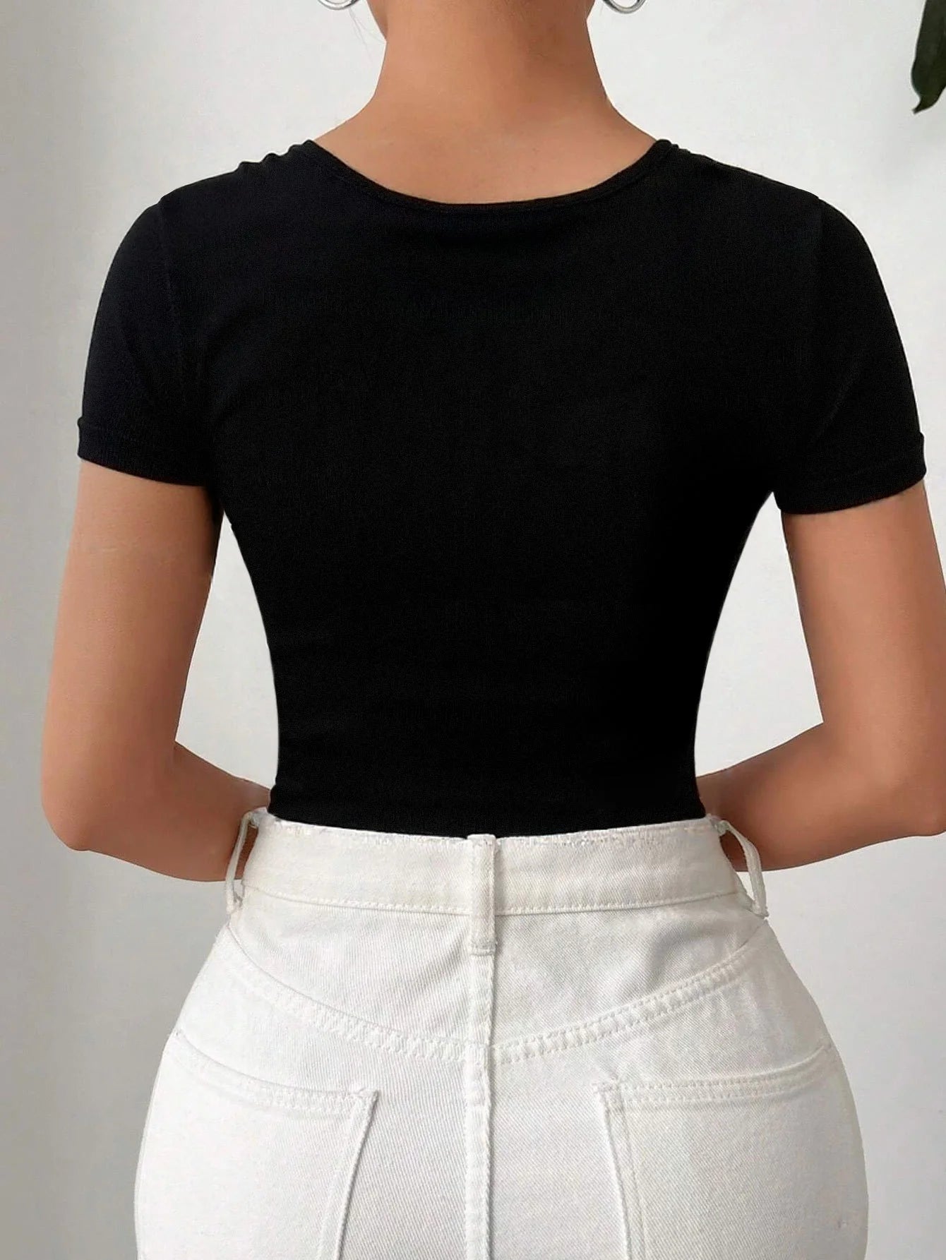 Women's Twist Detail One-Shoulder Bodysuit