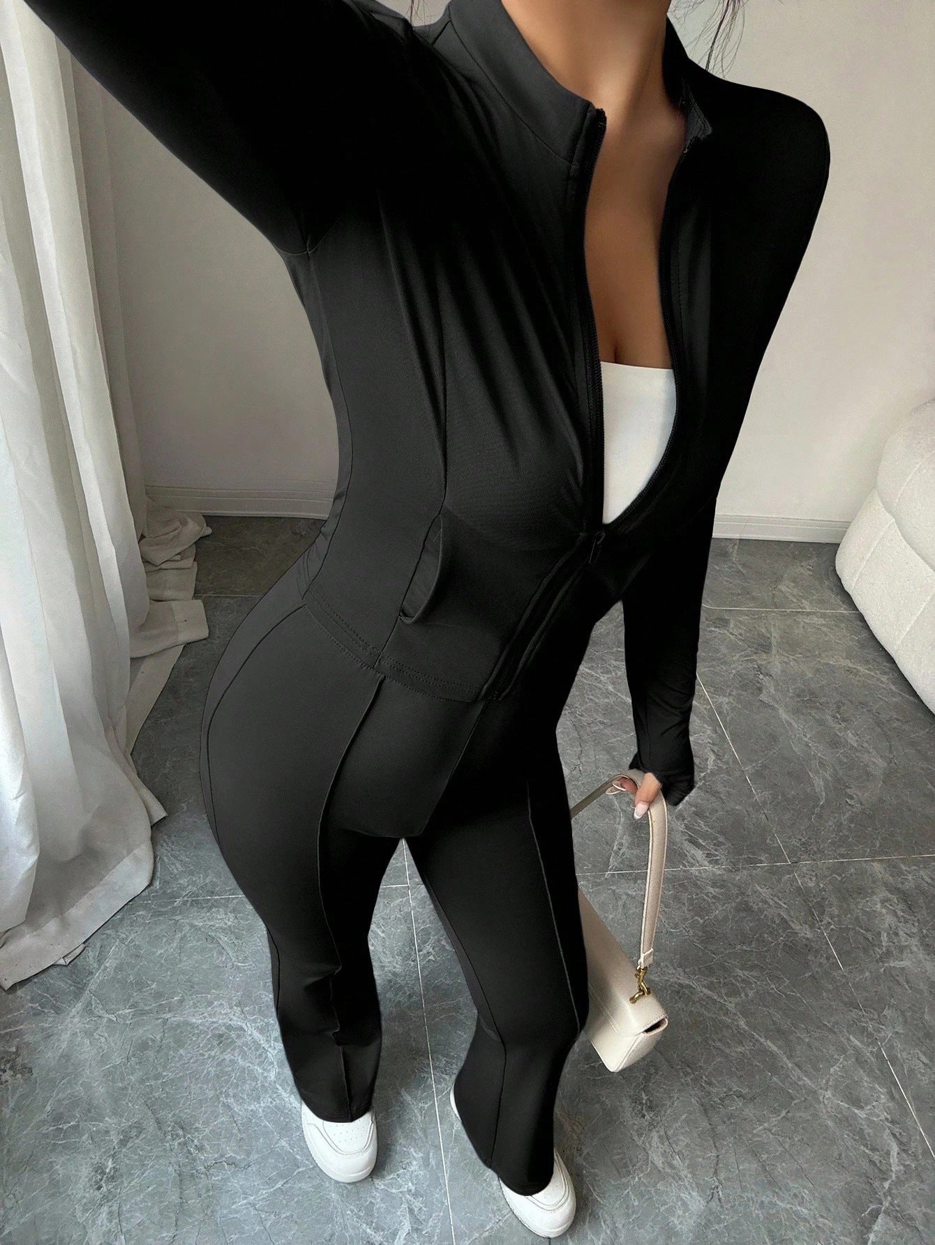 Zip-Up Active Pants Co-ord Set