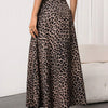 Women's Leopard Print A-Line Maxi Skirt