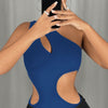 One-Shoulder Cut-Out Statement Bodysuit
