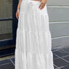 Women's Tiered Drawstring Maxi Skirt