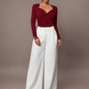 Women's Ruched Wrap Sweetheart Neck Bodysuit