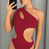 One-Shoulder Cut-Out Statement Bodysuit