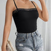 Women's Lace Trim Square Neck Bodysuit