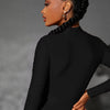 High Neck Cut-Out Long Sleeve Bodysuit
