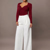 Women's Ruched Wrap Sweetheart Neck Bodysuit