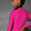 High Neck Cut-Out Long Sleeve Bodysuit