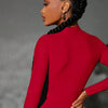 High Neck Cut-Out Long Sleeve Bodysuit
