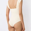 Twist Front Sweetheart Neck Bodysuit