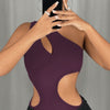 One-Shoulder Cut-Out Statement Bodysuit