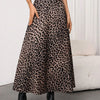Women's Leopard Print A-Line Maxi Skirt