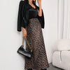 Women's Leopard Print A-Line Maxi Skirt