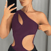 One-Shoulder Cut-Out Statement Bodysuit