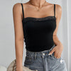 Women's Lace Trim Square Neck Bodysuit