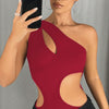 One-Shoulder Cut-Out Statement Bodysuit