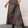 Women's Leopard Print A-Line Maxi Skirt