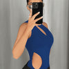 One-Shoulder Cut-Out Statement Bodysuit