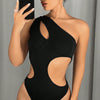 One-Shoulder Cut-Out Statement Bodysuit