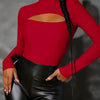 High Neck Cut-Out Long Sleeve Bodysuit