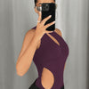 One-Shoulder Cut-Out Statement Bodysuit