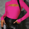 High Neck Cut-Out Long Sleeve Bodysuit