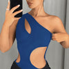 One-Shoulder Cut-Out Statement Bodysuit