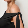 Women's One-Shoulder Tie Detail Bodysuit