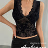 Midnight Lace Mesh Top