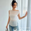 Crystal Glow Mesh Top