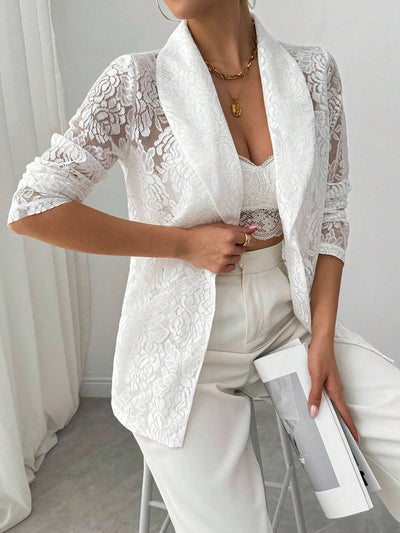 Floral Lace Blazer