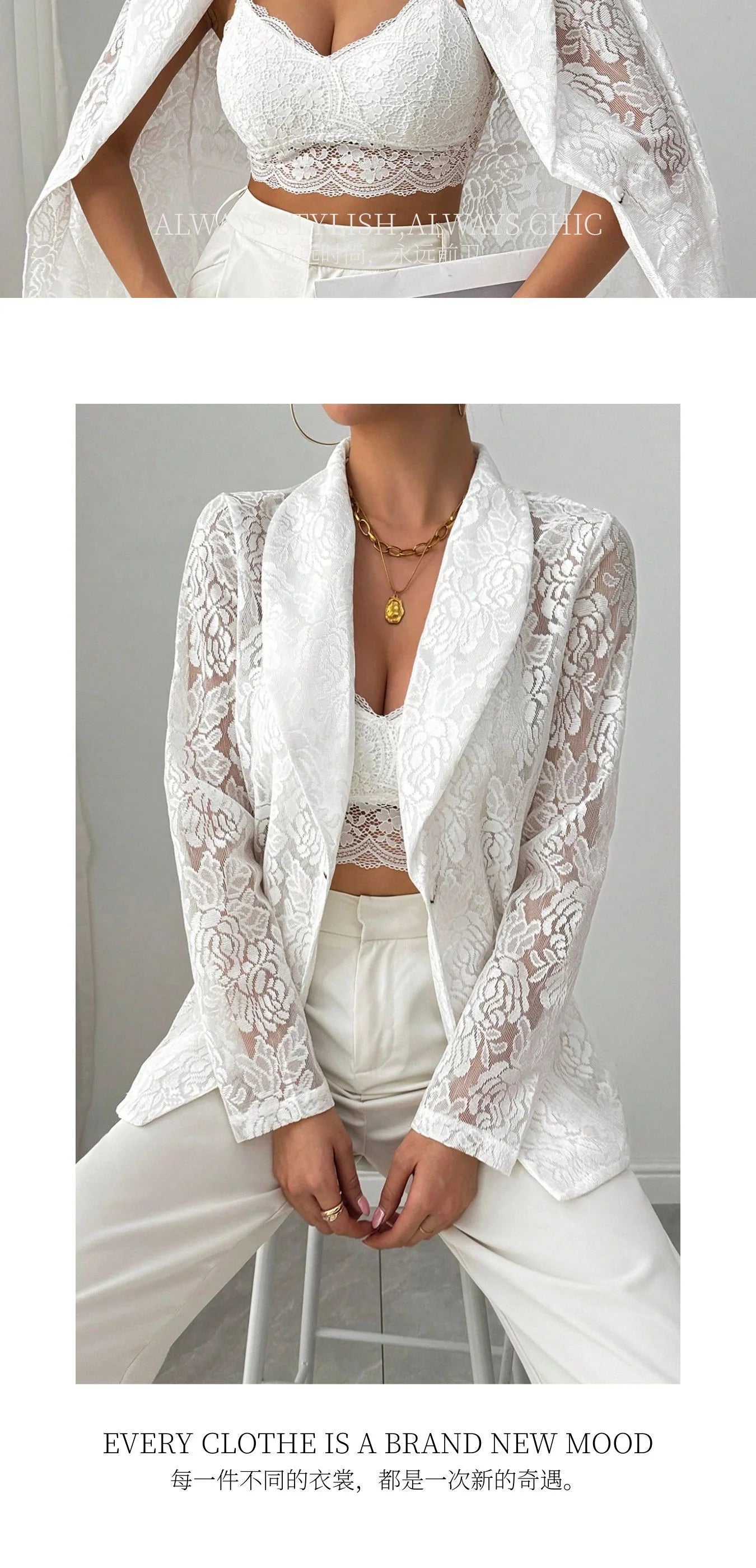 Floral Lace Blazer