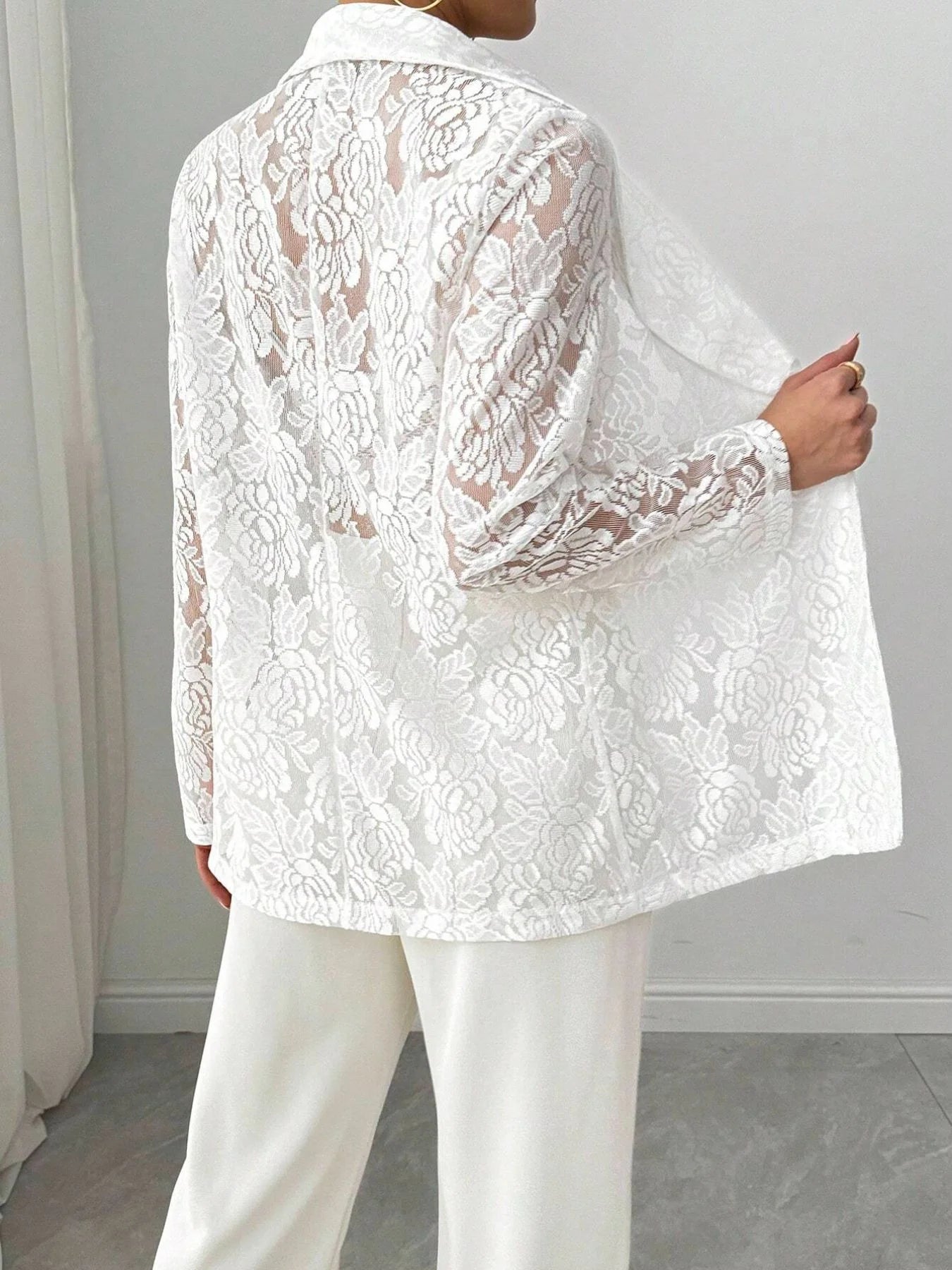 Floral Lace Blazer