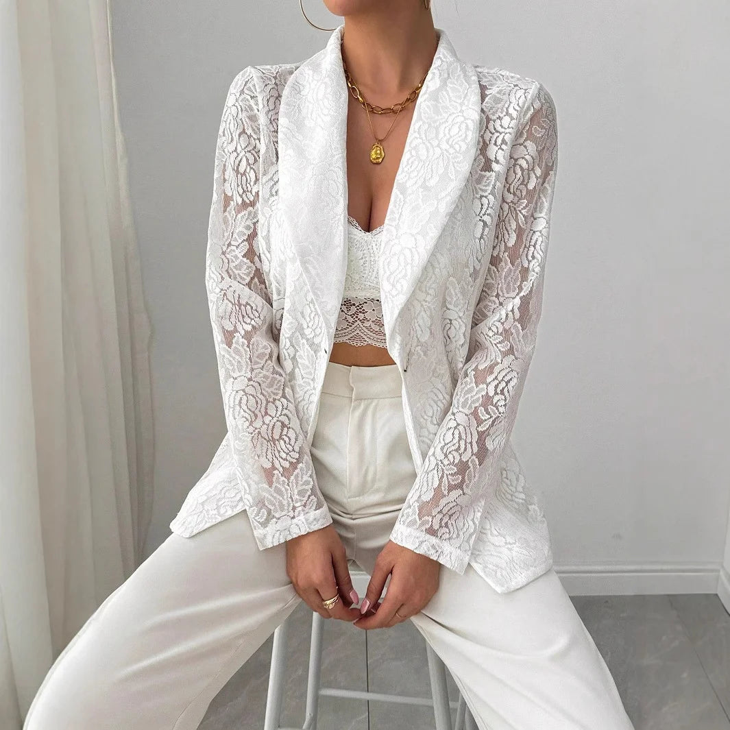 Floral Lace Blazer
