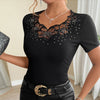 Lace Ribbed Top