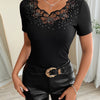 Lace Ribbed Top