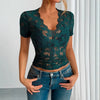 Scallop Lace Fitted Top