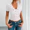 Scallop Lace Fitted Top