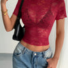 Floral Lace Mesh Top