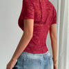 Floral Lace Mesh Top