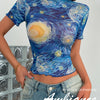 Starry Art Mesh Top