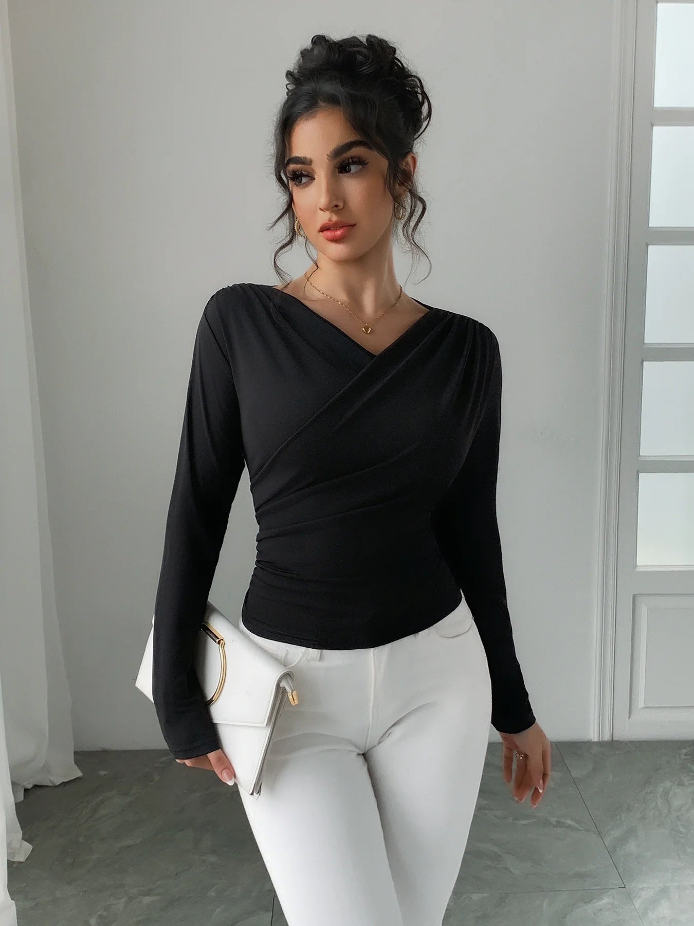 Ruched Off-Shoulder Top
