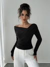 Ruched Off-Shoulder Top