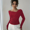 Ruched Off-Shoulder Top
