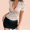 Lace Wrap Crop Top