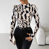 Abstract Ruched Top