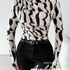 Abstract Ruched Top