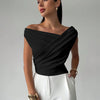 Draped Off-Shoulder Top