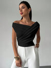 Draped Off-Shoulder Top