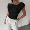 Draped Off-Shoulder Top