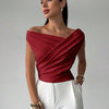 Draped Off-Shoulder Top